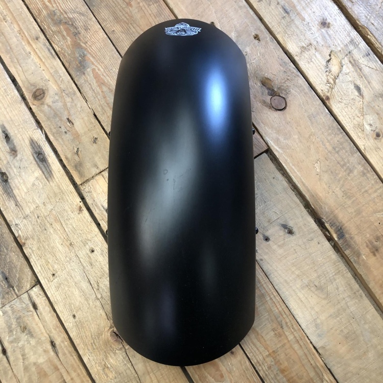 Indian Scout Bobber / Rogue / Super Scout Front Mudguard in Onyx Black Smoke